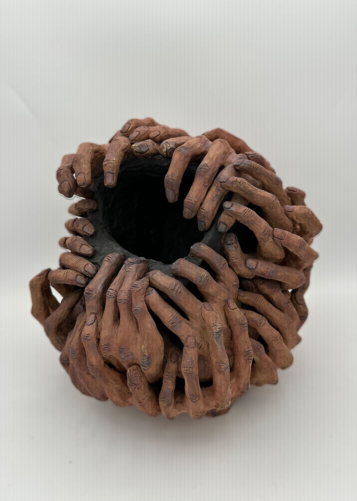 My ode to vices — A ceramic artwork exploring form and surface, 2024